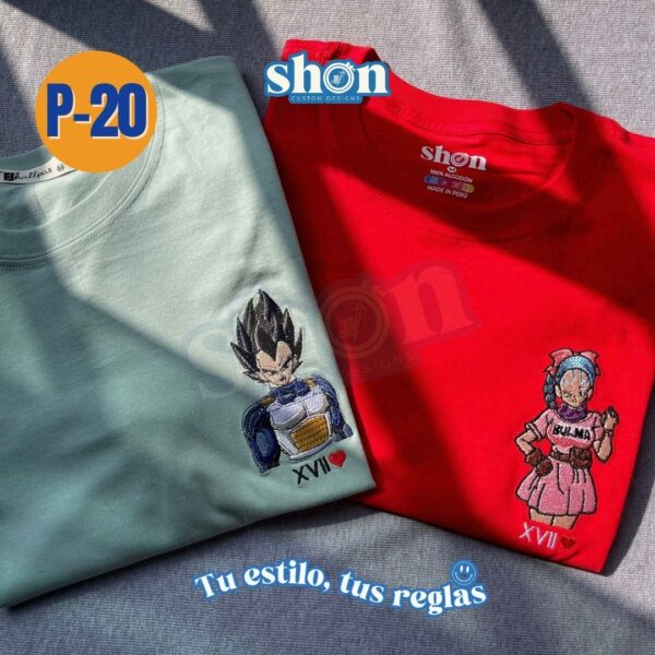 VEGETA Y BULMA JOVENES  P-20