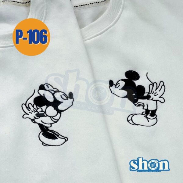 MICKEY Y MINNIE BESO DELINEADO P-106